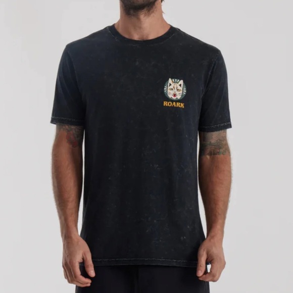 Roark Helkatts Custom Dyed Premium Tee Graphic T-Shirt Sz S - Picture 1 of 7
